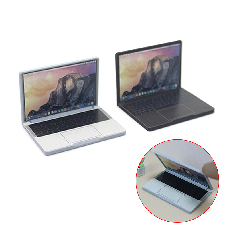 Tablet Cute Accessories - Cute Simulation 1:12 Mini Laptop Computer