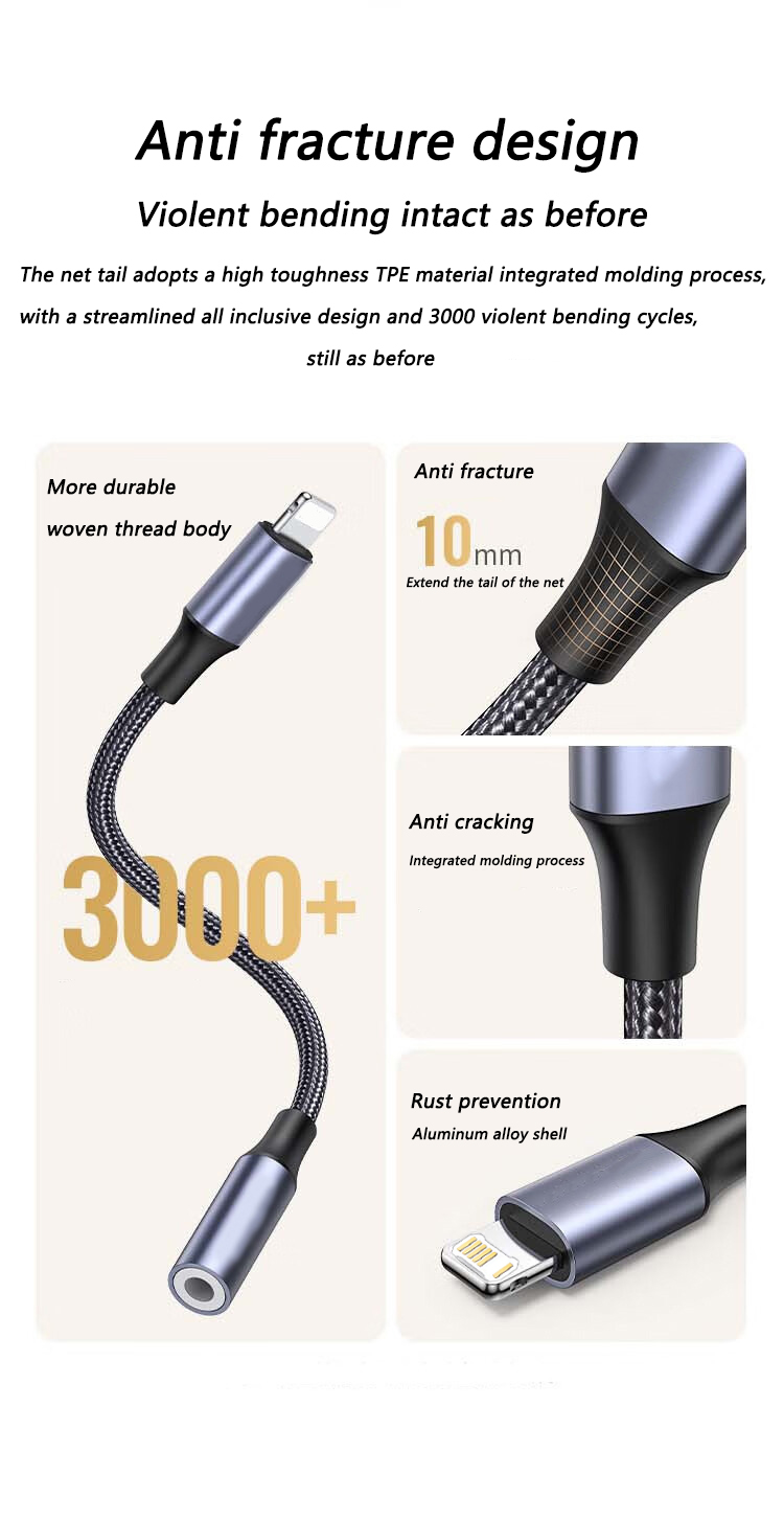 3.5mm Jack AUX Cable 8-Pin Lig - огляд і ціна Wired Earphone Lightning