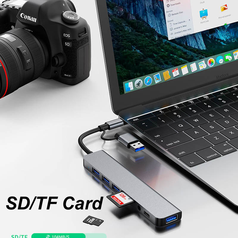 8-IN-1 USB TYPE-C 3.0 HUB 3.5M - огляд і ціна Usb Hub Type C