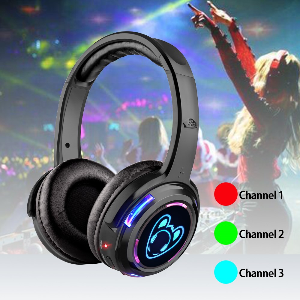 LED Flashing Light Silent Disc - огляд і ціна Wired Earphone Lightning