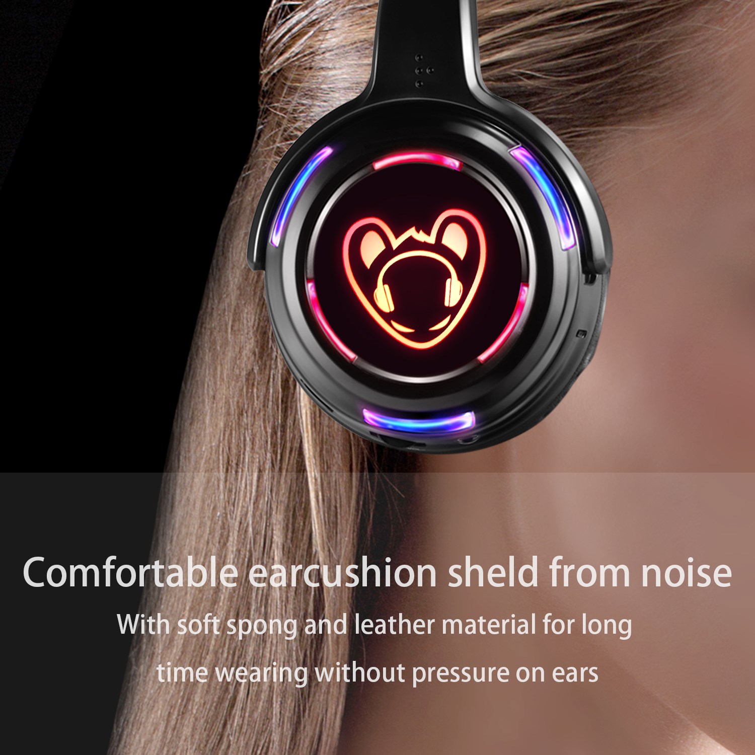 LED Flashing Light Silent Disc - огляд і ціна Wired Earphone Lightning