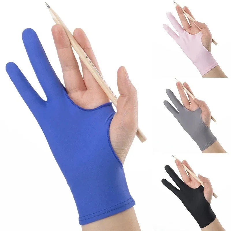 1/4pcs Anti-Fouling Two-Finger - огляд і ціна Drawing Glove Artist