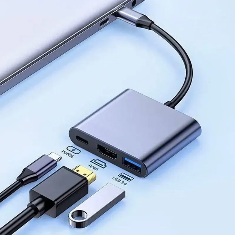 Type-C 3-in-1 Multiport Adapte - огляд і ціна Usb Hub Type C