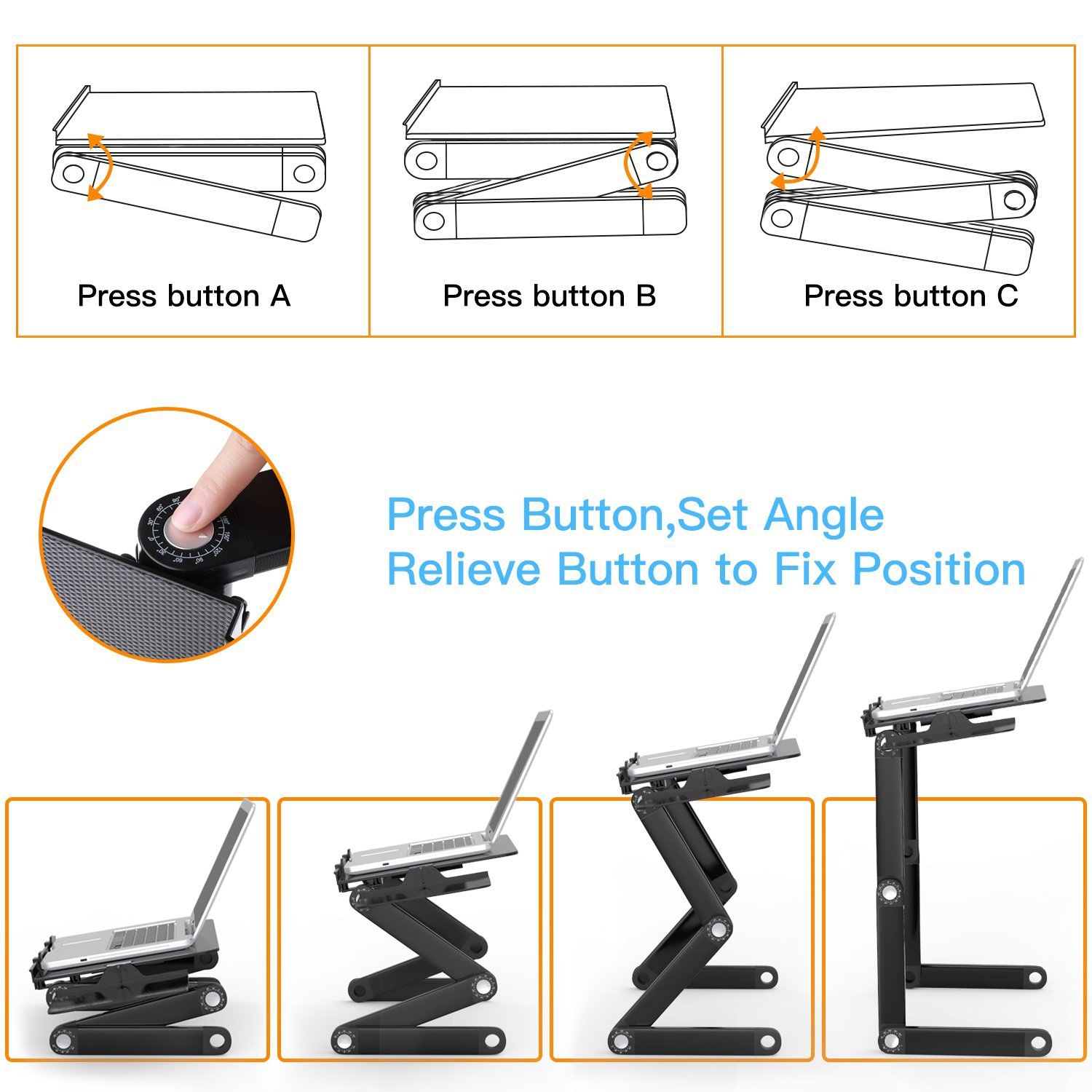 Aluminum Alloy Laptop Table Fo - огляд і ціна Tablet Lap Desk